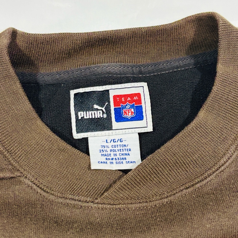 Vintage PUMA Cleveland Browns Dawg Pound Crewneck Sweater - Picture 6 of 8
